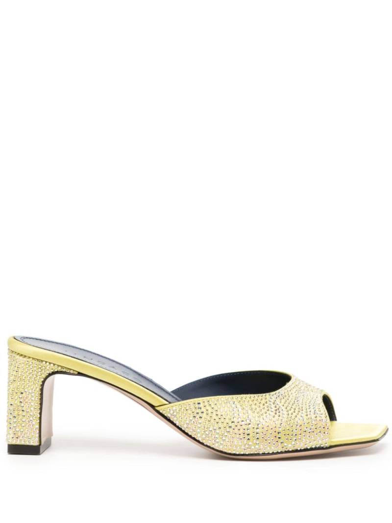 iindaco Ade 60mm crystal-embellished sandals - Yellow von iindaco