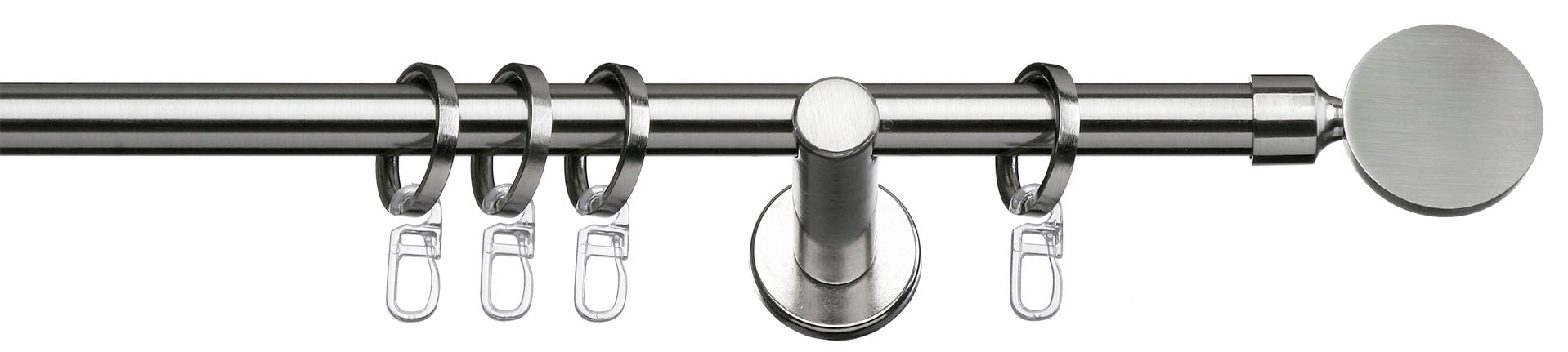 indeko Gardinenstange »Rondo«, 1 läufig-läufig, Fixmass, Komplett-Set inkl. Ringen und Montagematerial indeko Gardinenstange »Rondo«, 1 läufig-läufig, Fixmass, Komplett-Set inkl. Ringen und Montagematerial von indeko