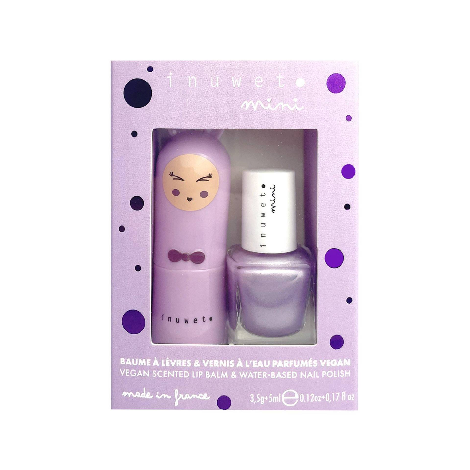 Purple Duo Box Lippenbalsam Und Lack Auf Wasserbasis Für Kinder – Regenbogen – Vegan, Natürlich, Hergestellt In Frankreich Damen von inuwet