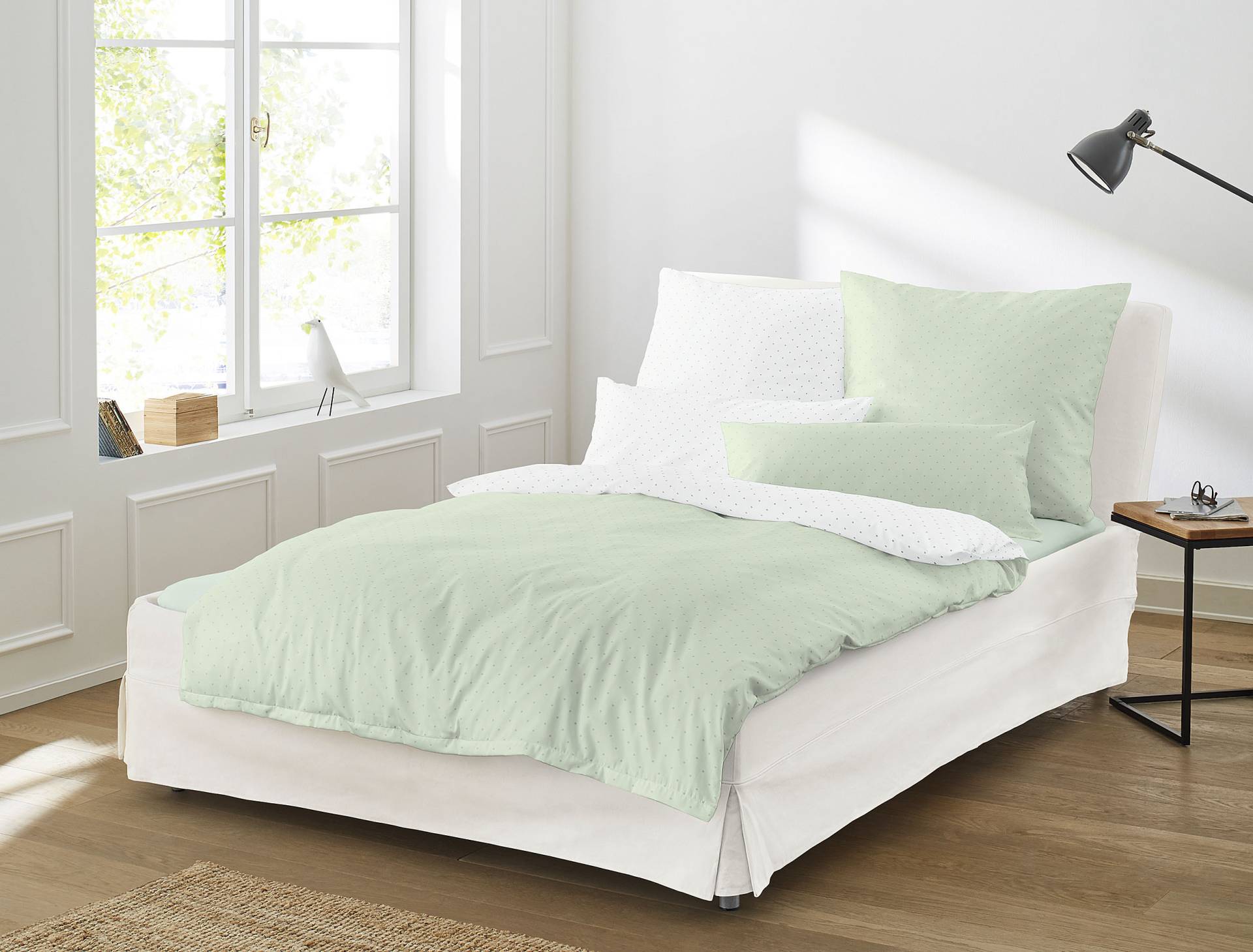 Irisette Wendebettwäsche »Varia 8730 in Gr. 135x200 oder 155x220 cm«, Bettwäsche aus Baumwolle, Wendebettwäsche mit Punkten Irisette Wendebettwäsche »Varia 8730 in Gr. 135x200 oder 155x220 cm«, Bettwäsche aus Baumwolle, Wendebettwäsche mit Punkten von irisette