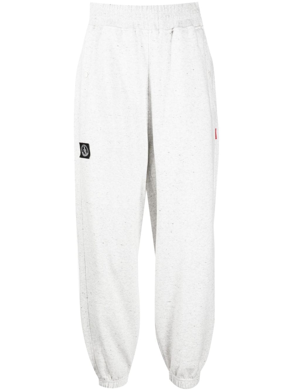 izzue Label logo-patch cotton blend track pants - Grey von izzue