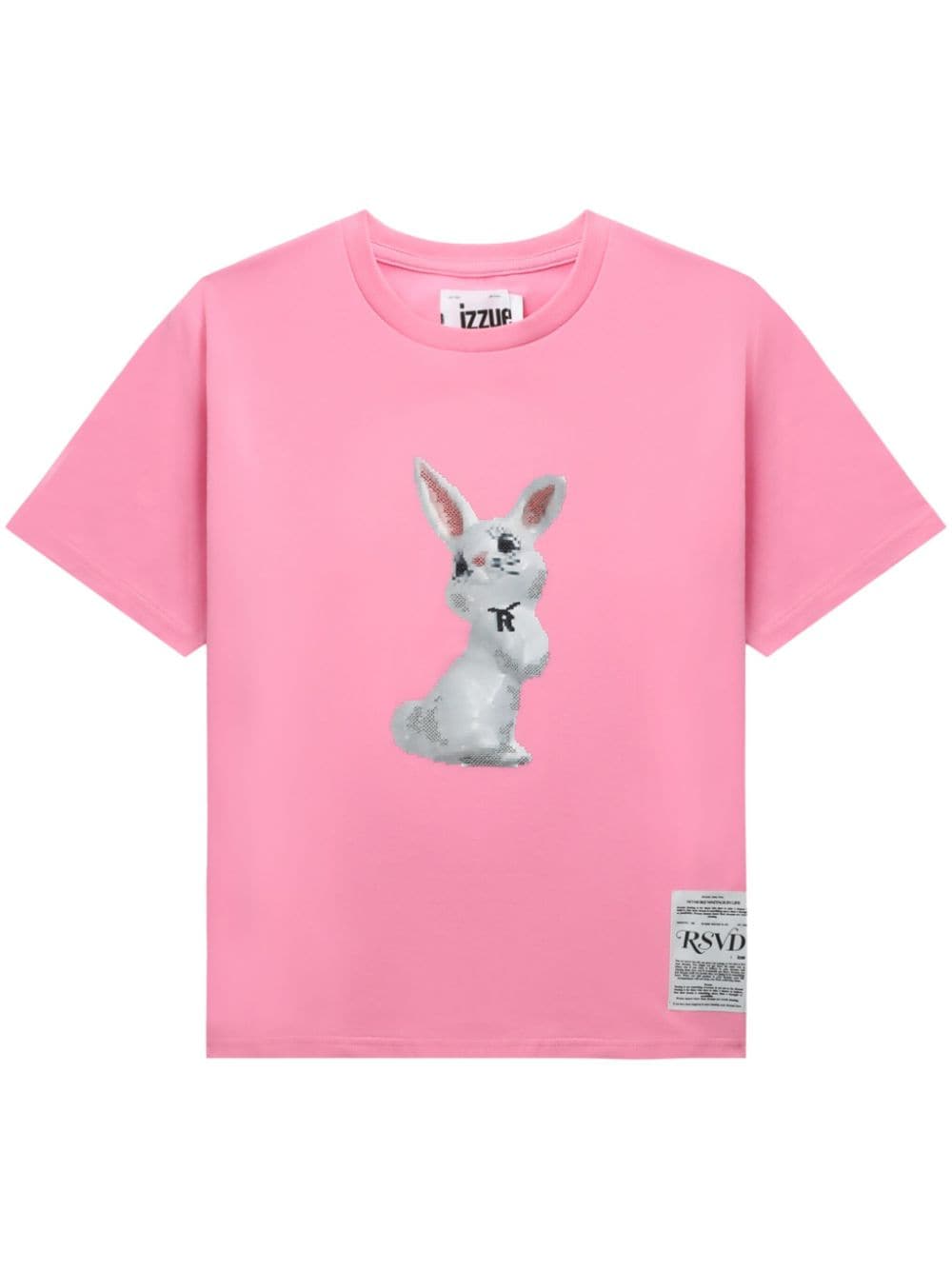 izzue bunny-print cotton T-shirt - Pink von izzue