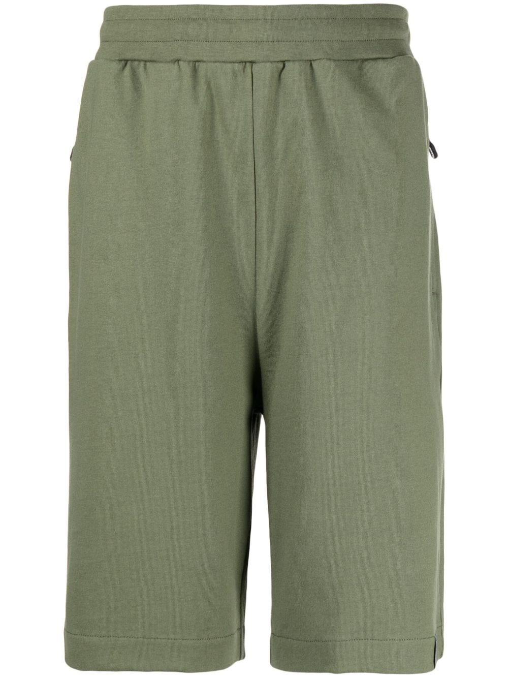 izzue cotton straight-leg shorts - Green von izzue