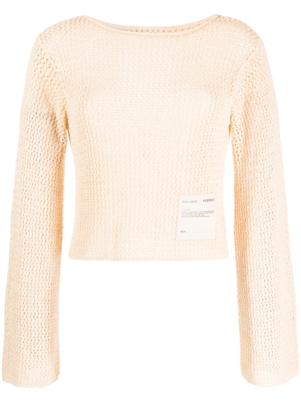 izzue crochet cropped jumper - Neutrals von izzue