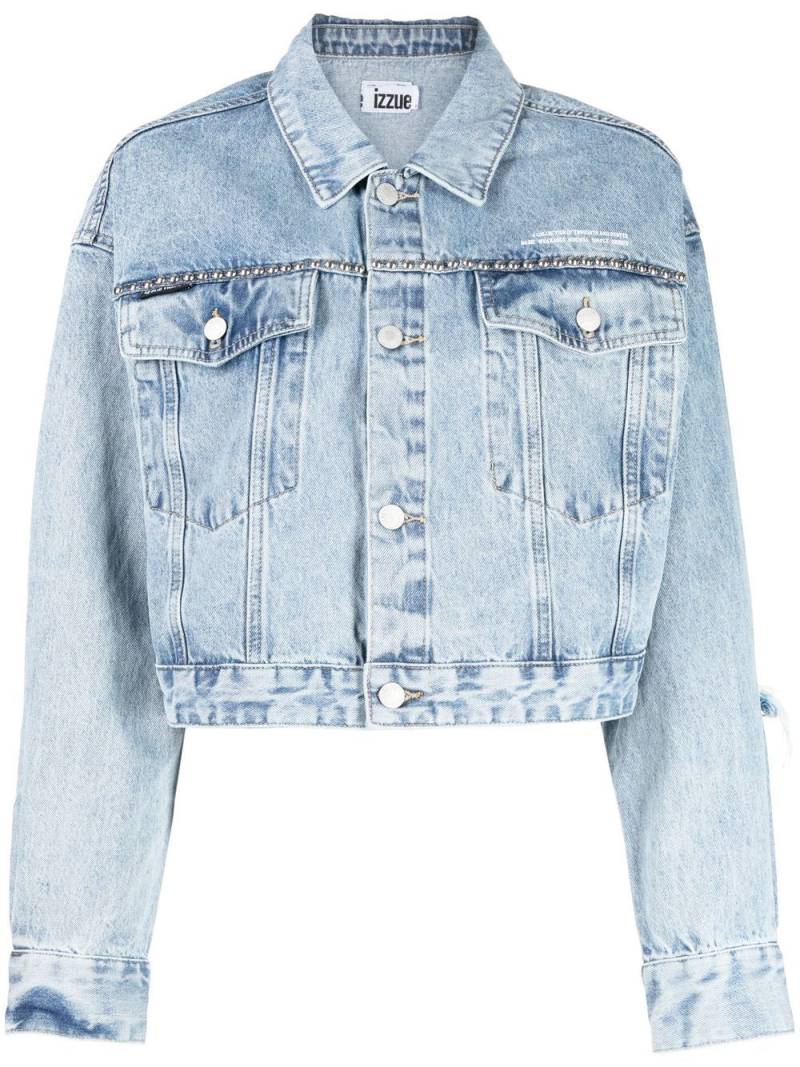 izzue cropped denim jacket - Blue von izzue