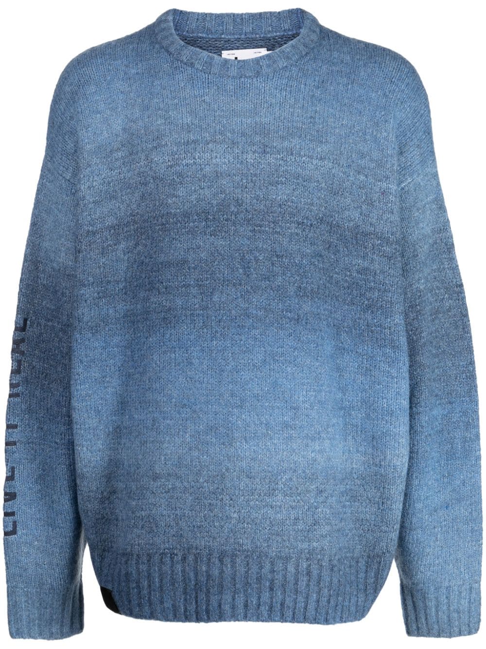 izzue degradé-effect crew-neck jumper - Blue von izzue