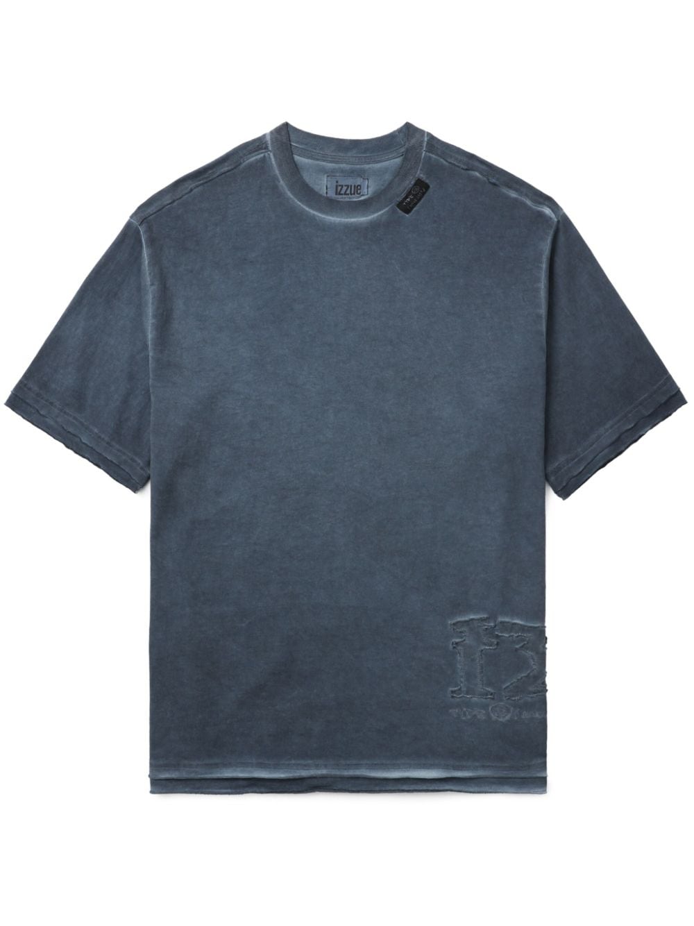 izzue distressed cotton T-shirt - Blue von izzue