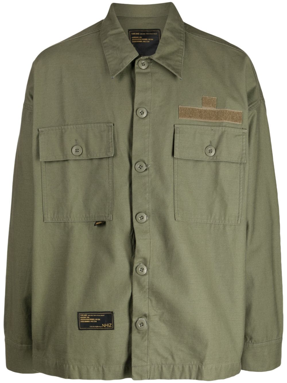 izzue flap-pocket cotton shirt - Green von izzue