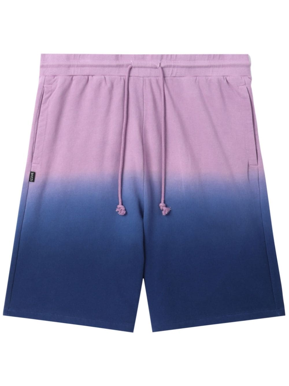 izzue gradient-effect cotton track shorts - Blue von izzue