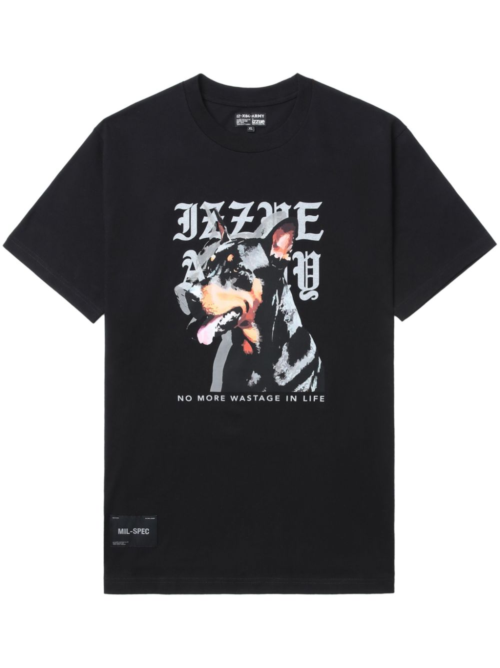 izzue graphic-print cotton T-shirt - Black von izzue