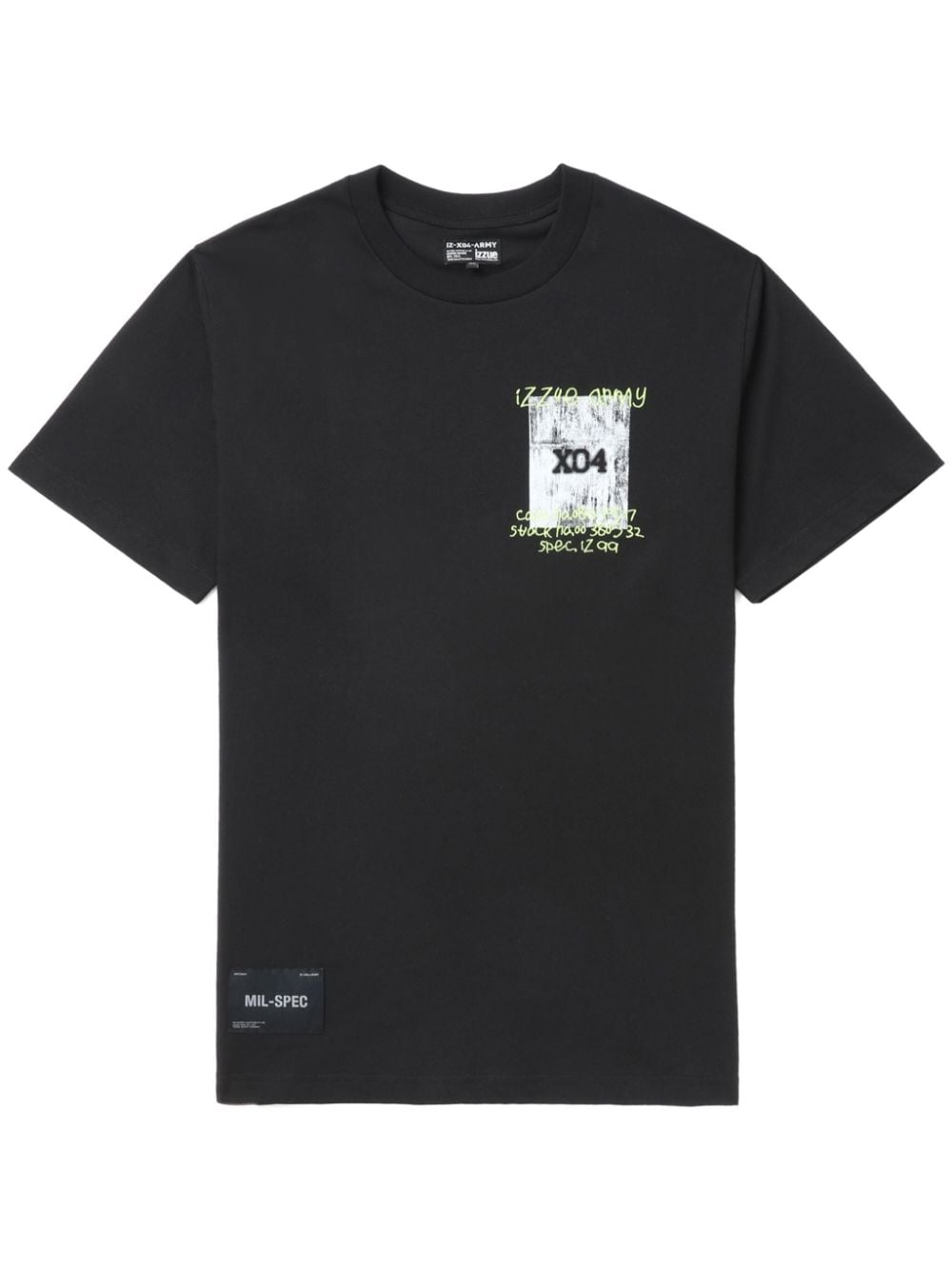 izzue graphic-print cotton T-shirt - Black von izzue