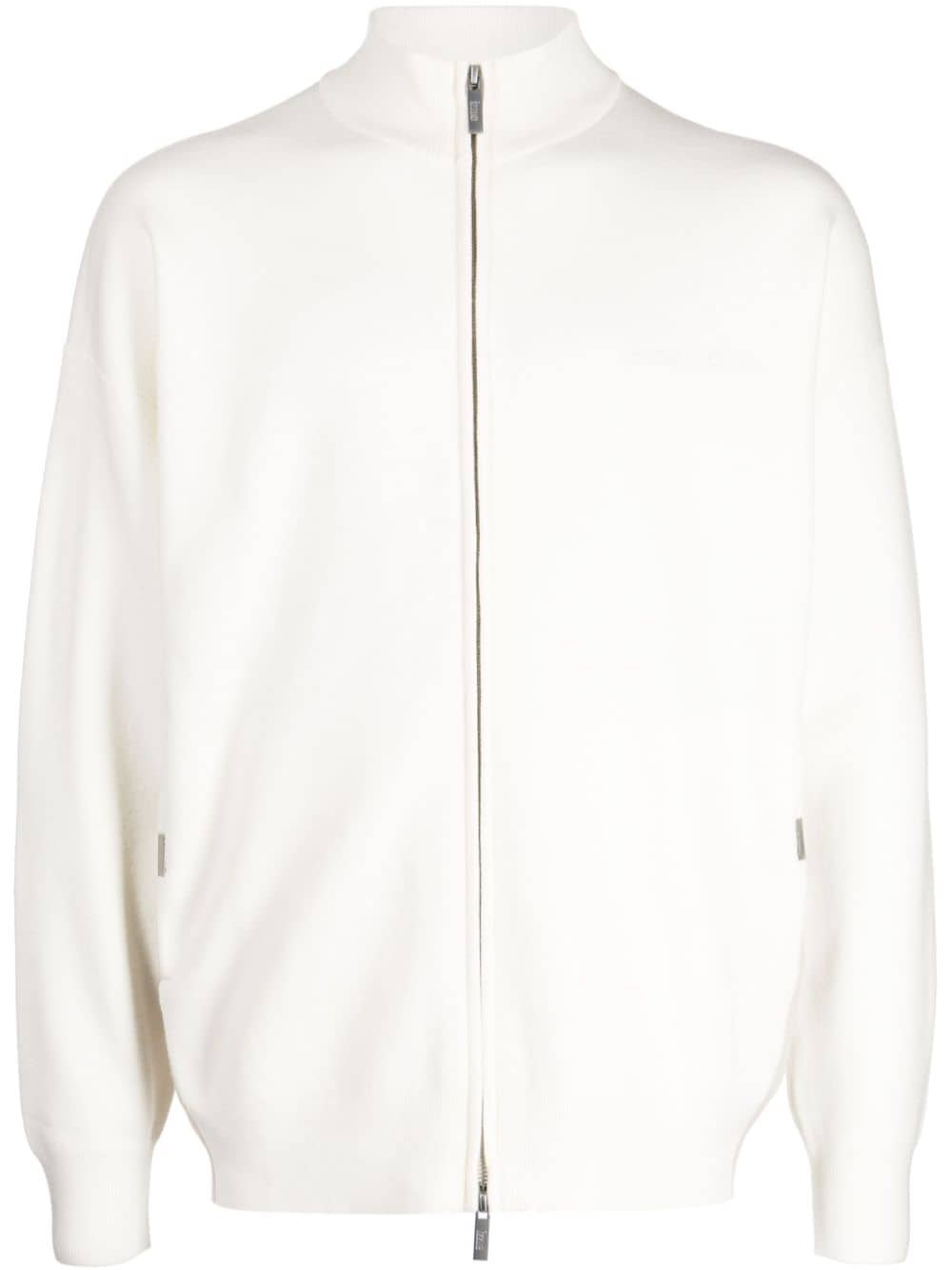 izzue high-neck zip-up jumper - White von izzue