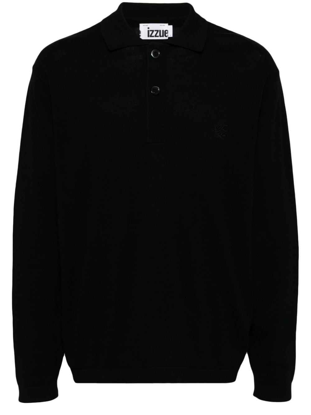 izzue knitted polo shirt - Black von izzue