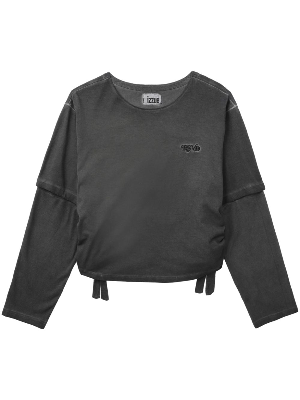 izzue layered-sleeve cotton T-shirt - Grey von izzue