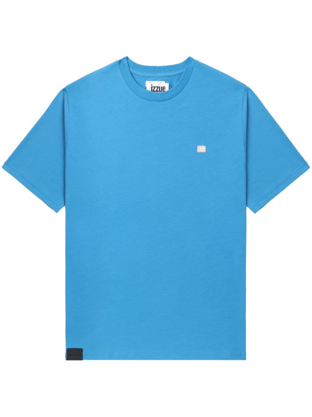 izzue logo-appliqué cotton T-shirt - Blue von izzue