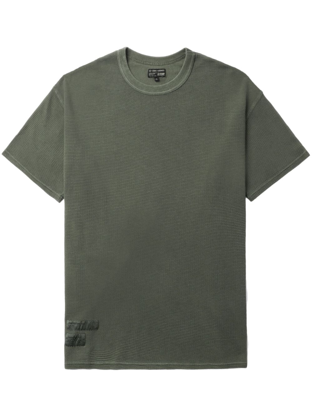 izzue logo-appliqué cotton T-shirt - Green von izzue