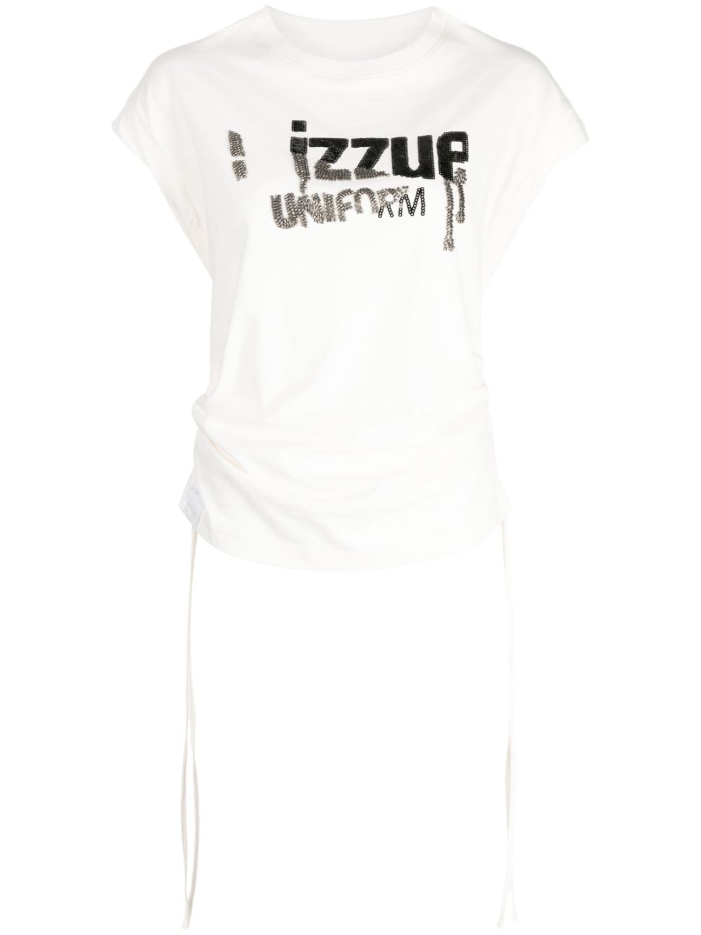 izzue logo-embellishment cotton T-shirt - White von izzue
