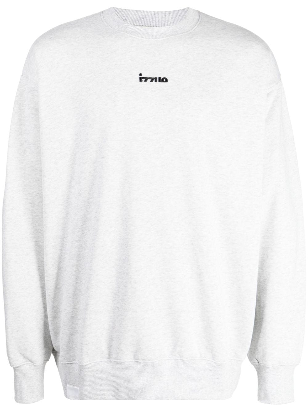 izzue logo-embroidered cotton-blend sweatshirt - Grey von izzue