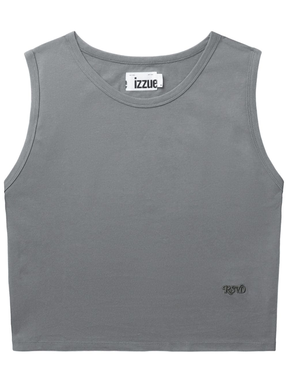 izzue logo-embroidered cotton vest - Grey von izzue