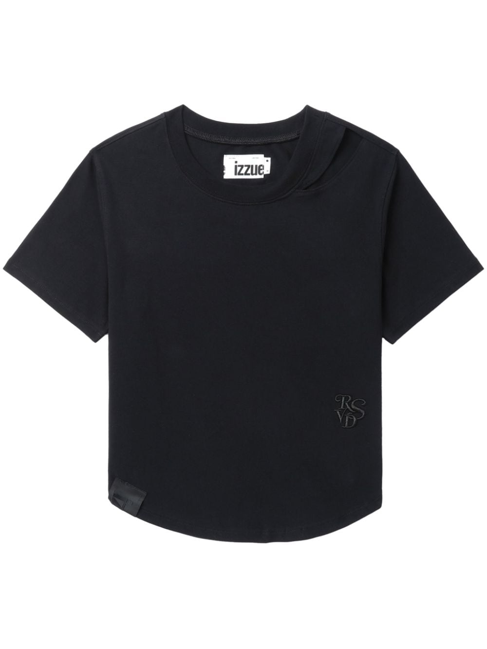 izzue logo-embroidered jersey T-shirt - Black von izzue
