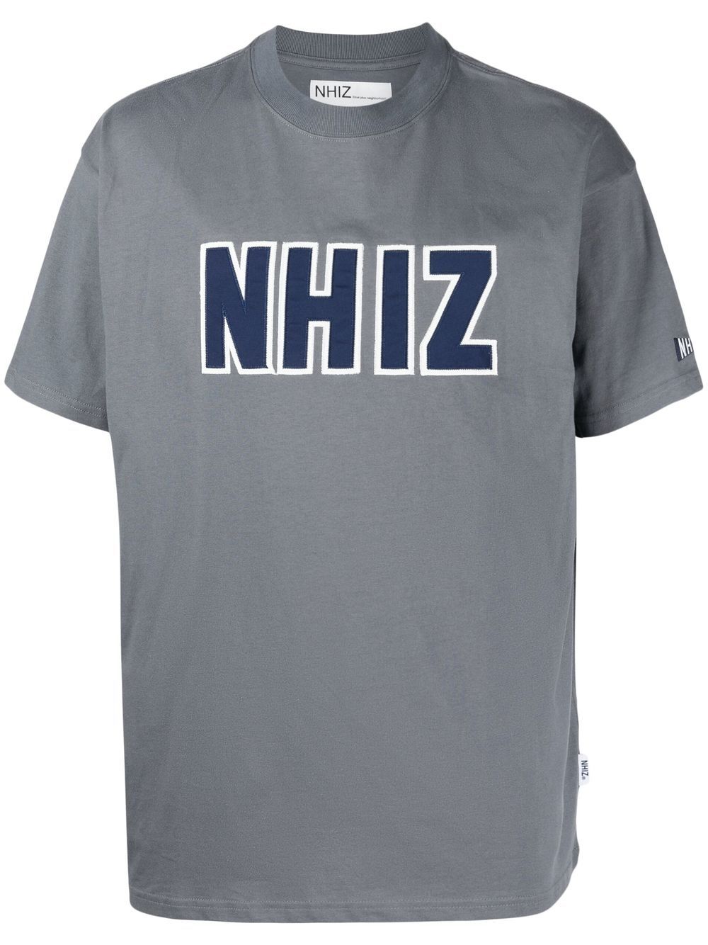 izzue logo-embroidered short-sleeve T-shirt - Grey von izzue