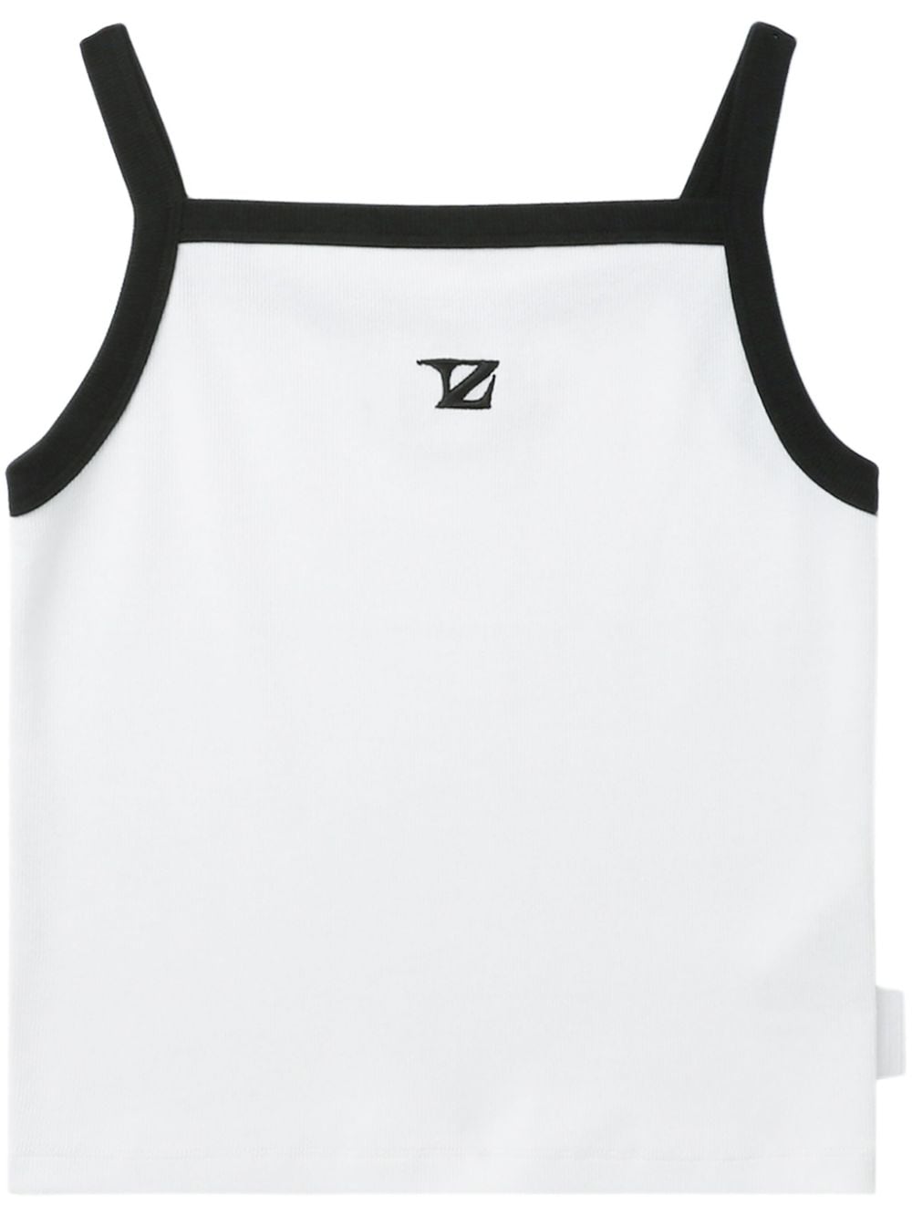 izzue logo-embroidered tank top - White von izzue