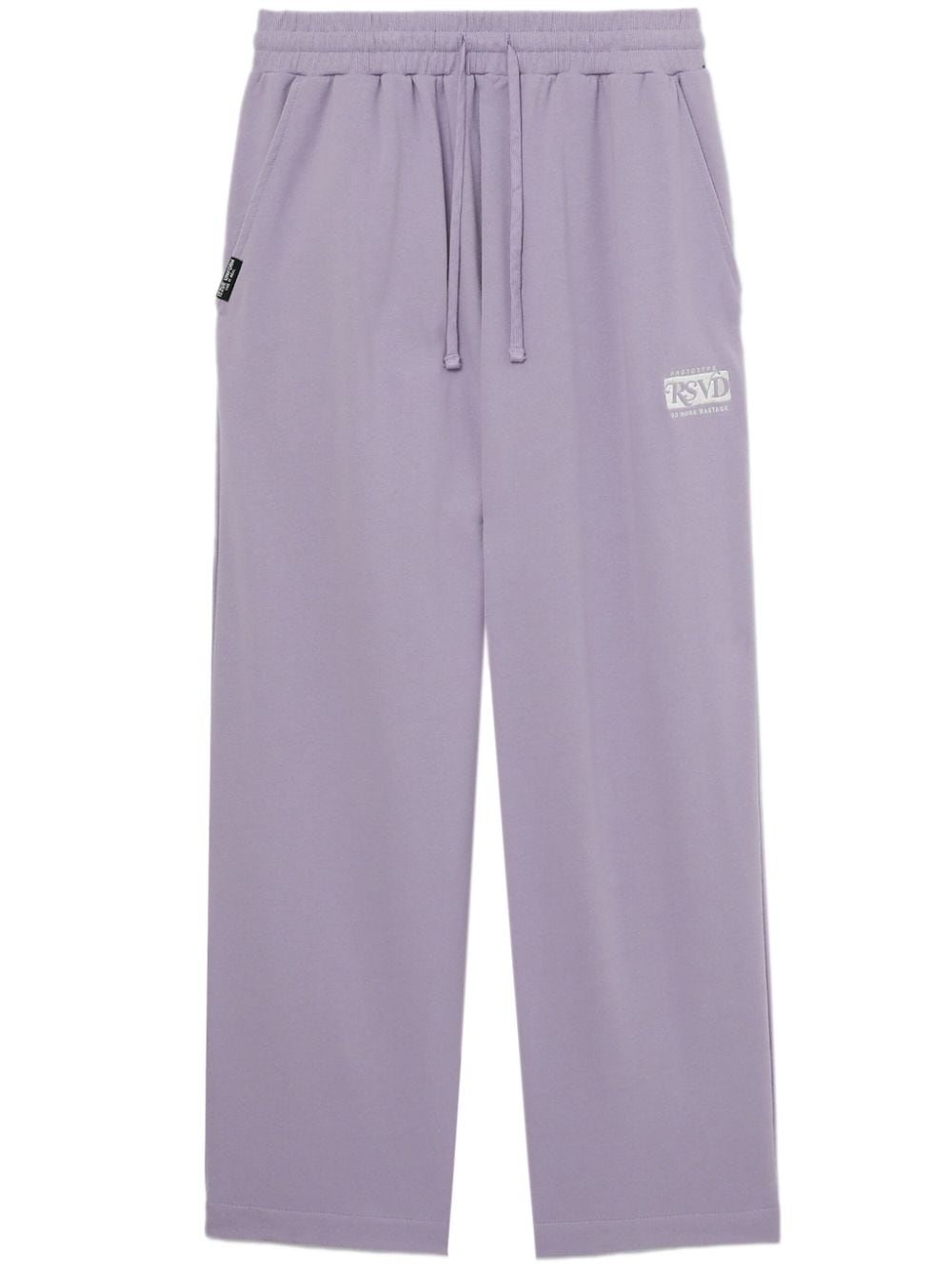 izzue logo-embroidery cotton track pants - Purple von izzue