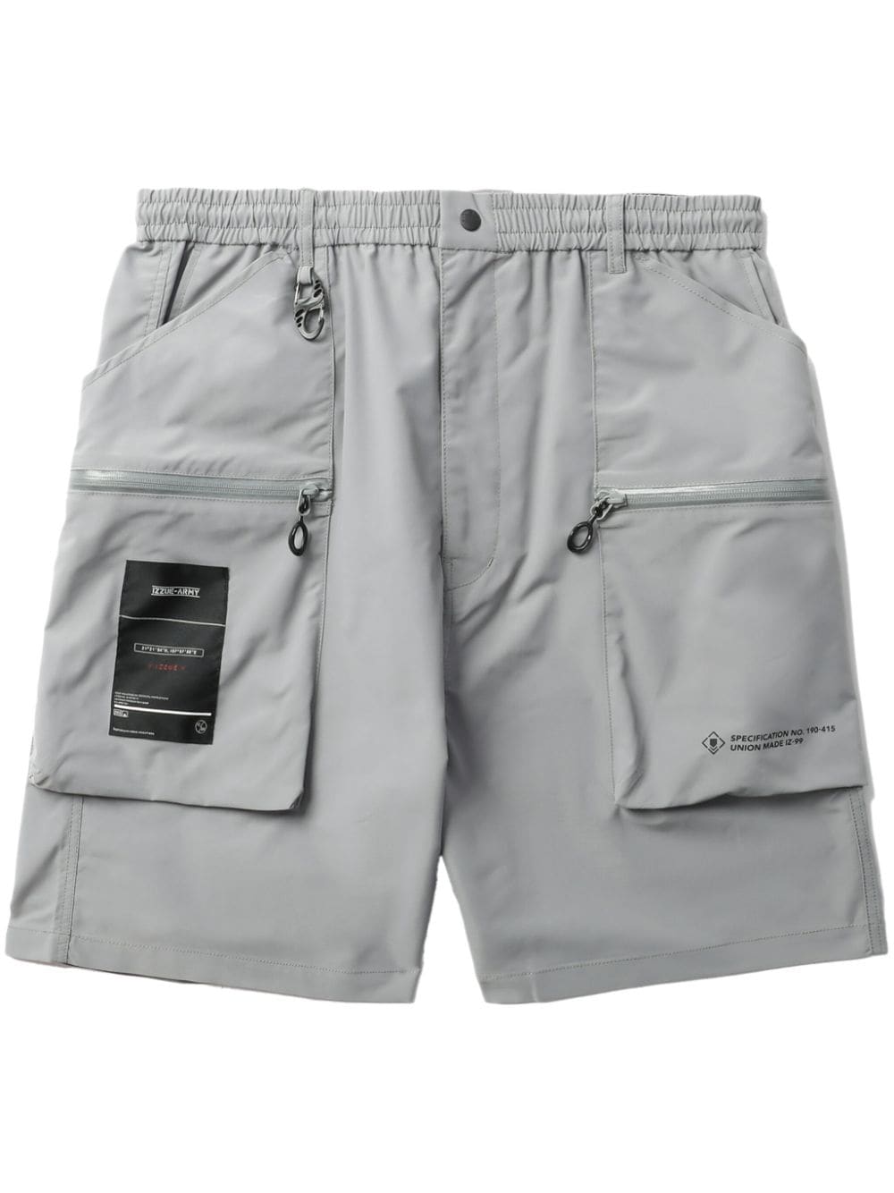 izzue logo-patch cargo-pocket shorts - Grey von izzue