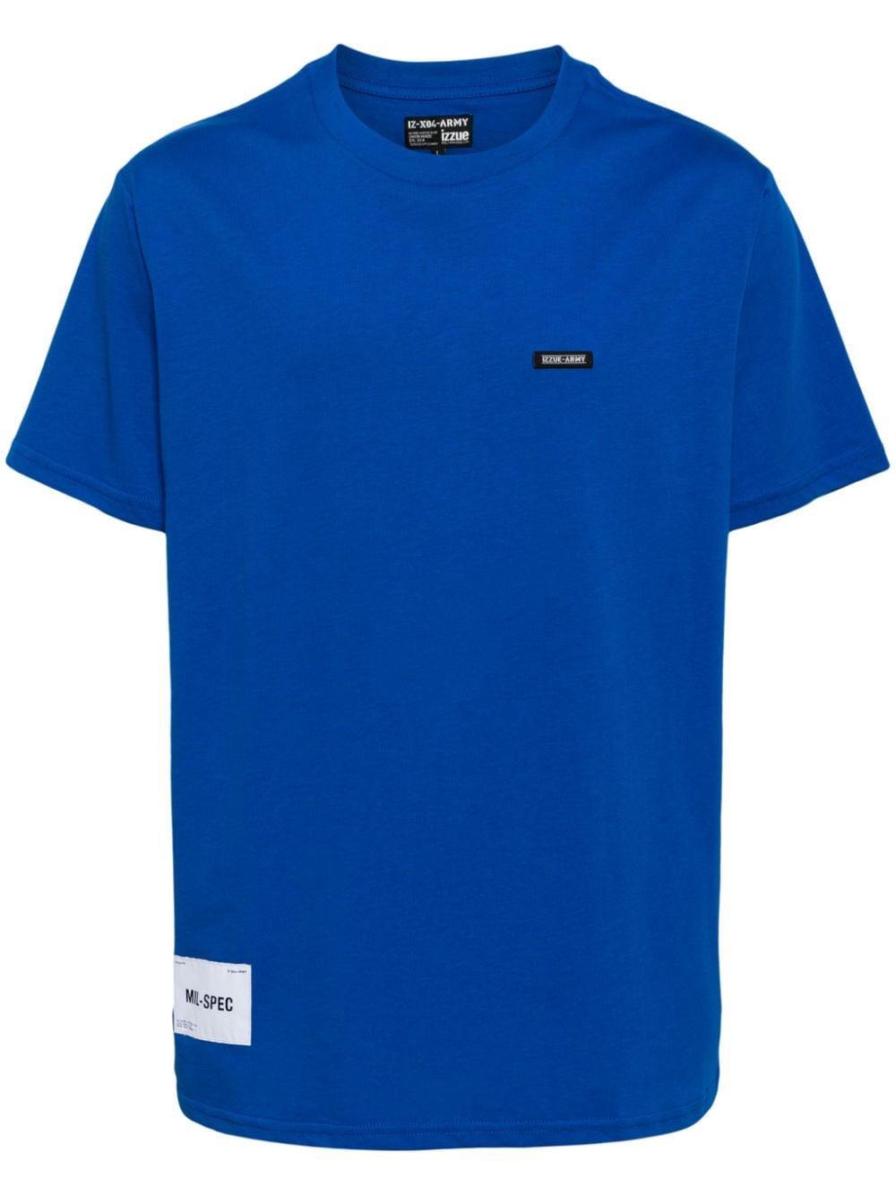 izzue logo-patch cotton T-shirt - Blue von izzue