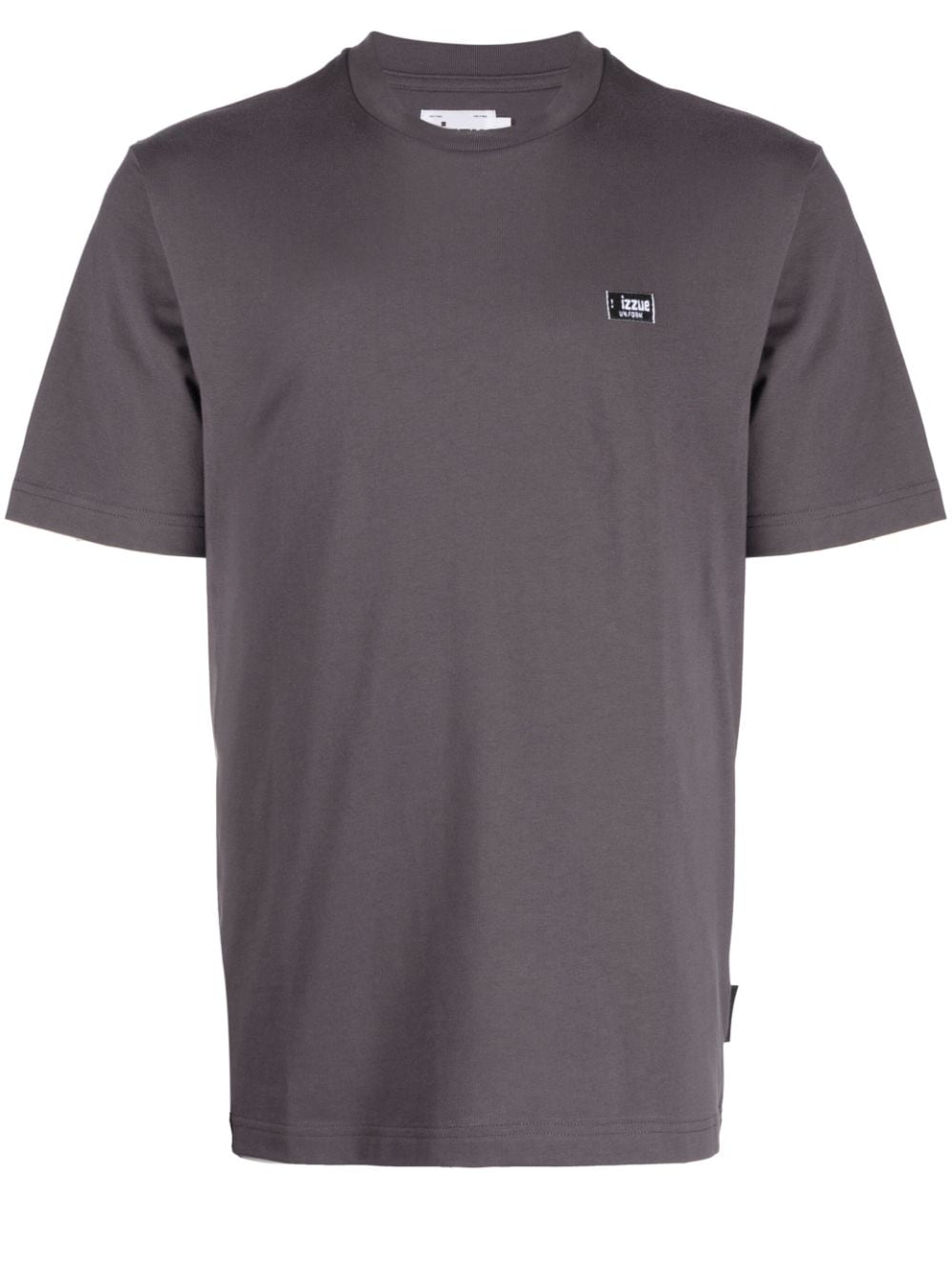 izzue logo-patch cotton T-shirt - Grey von izzue