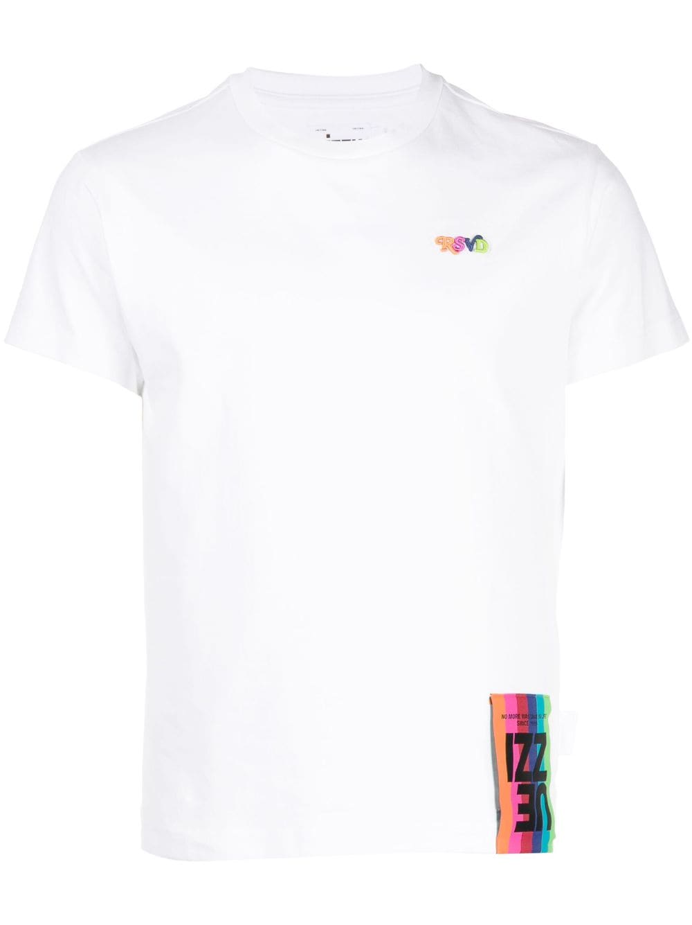 izzue logo-patch cotton T-shirt - White von izzue