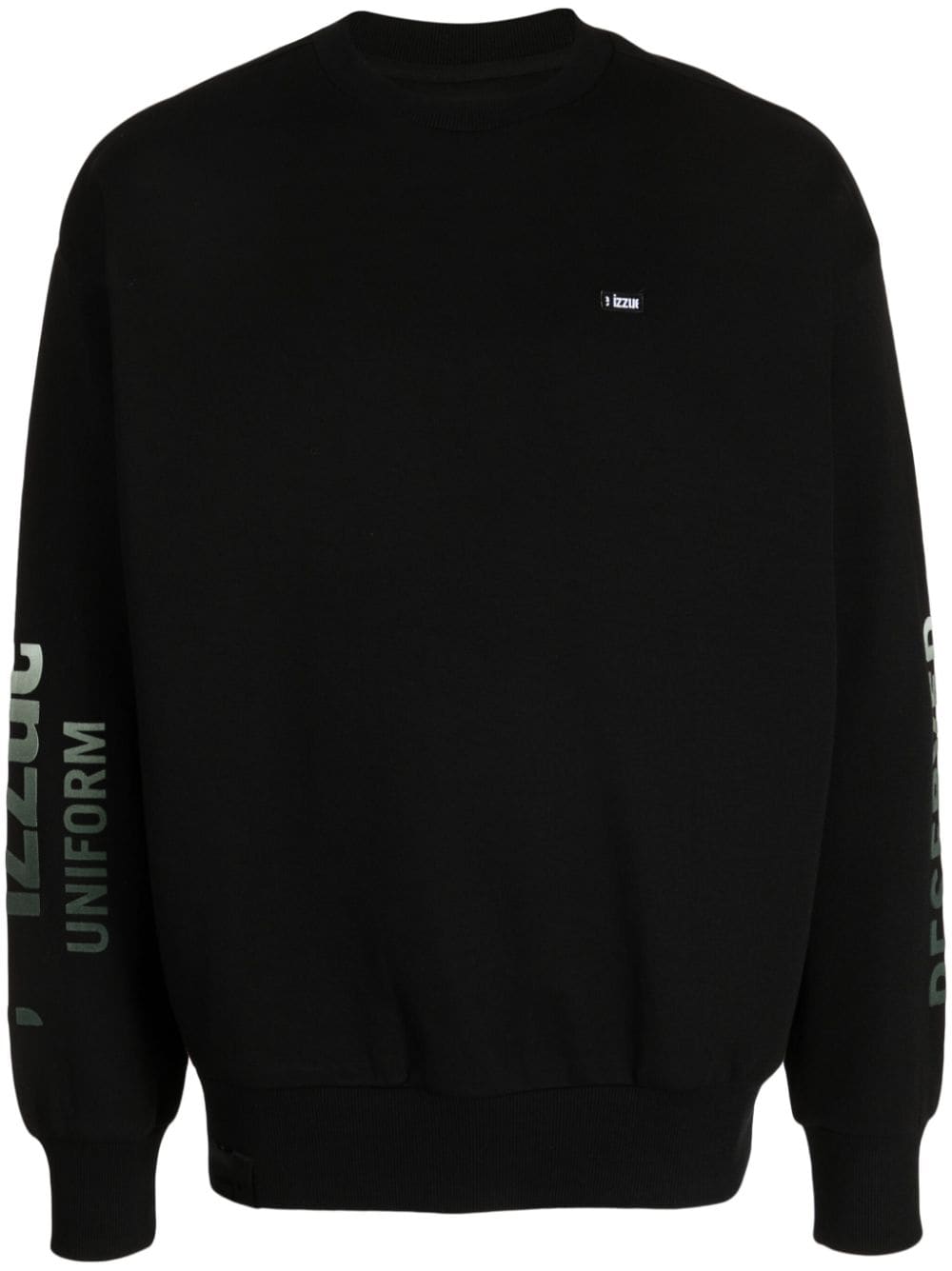 izzue logo-patch drop-shoulder sweatshirt - Black von izzue