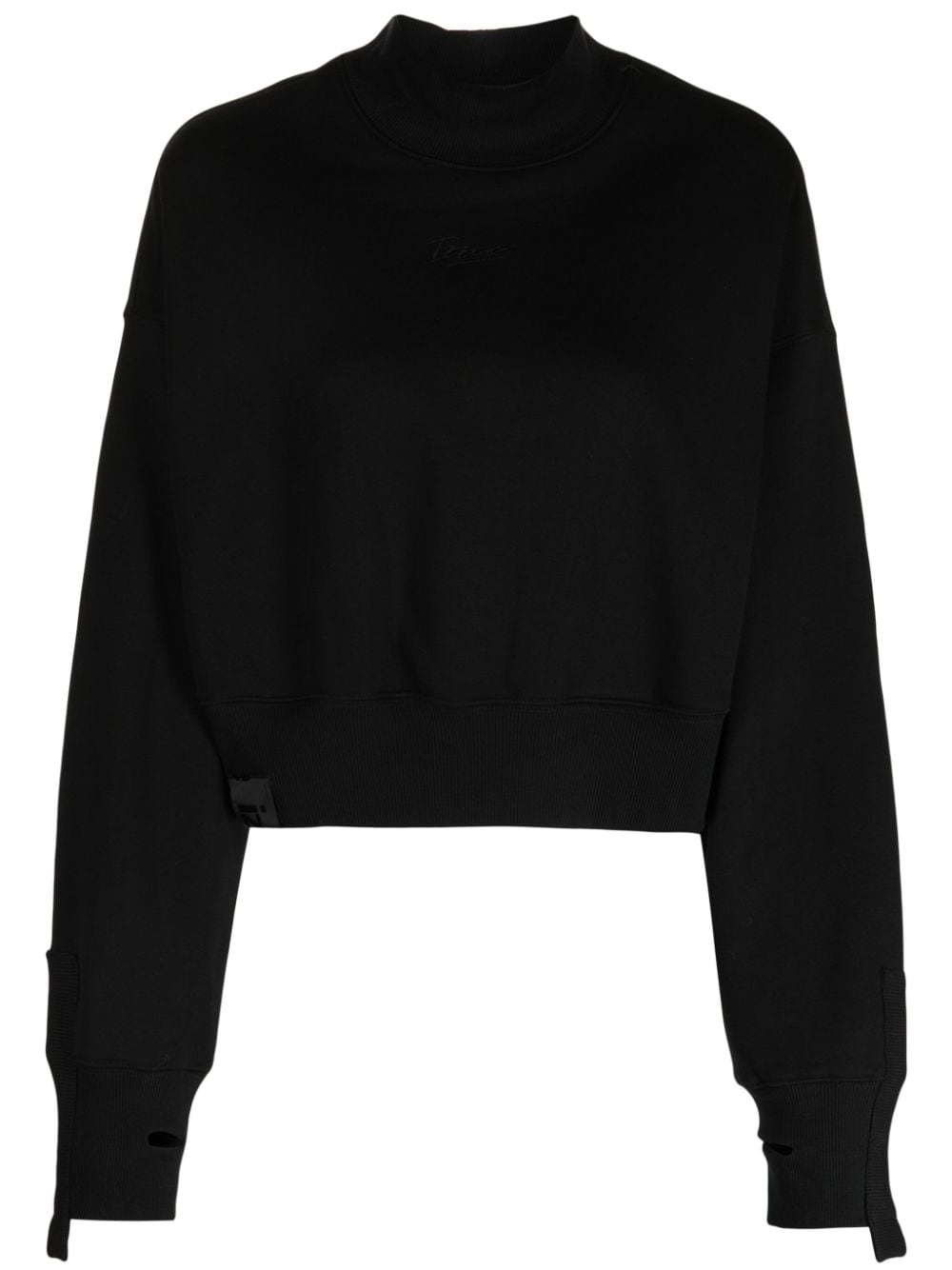 izzue logo-patch jersey sweatshirt - Black von izzue