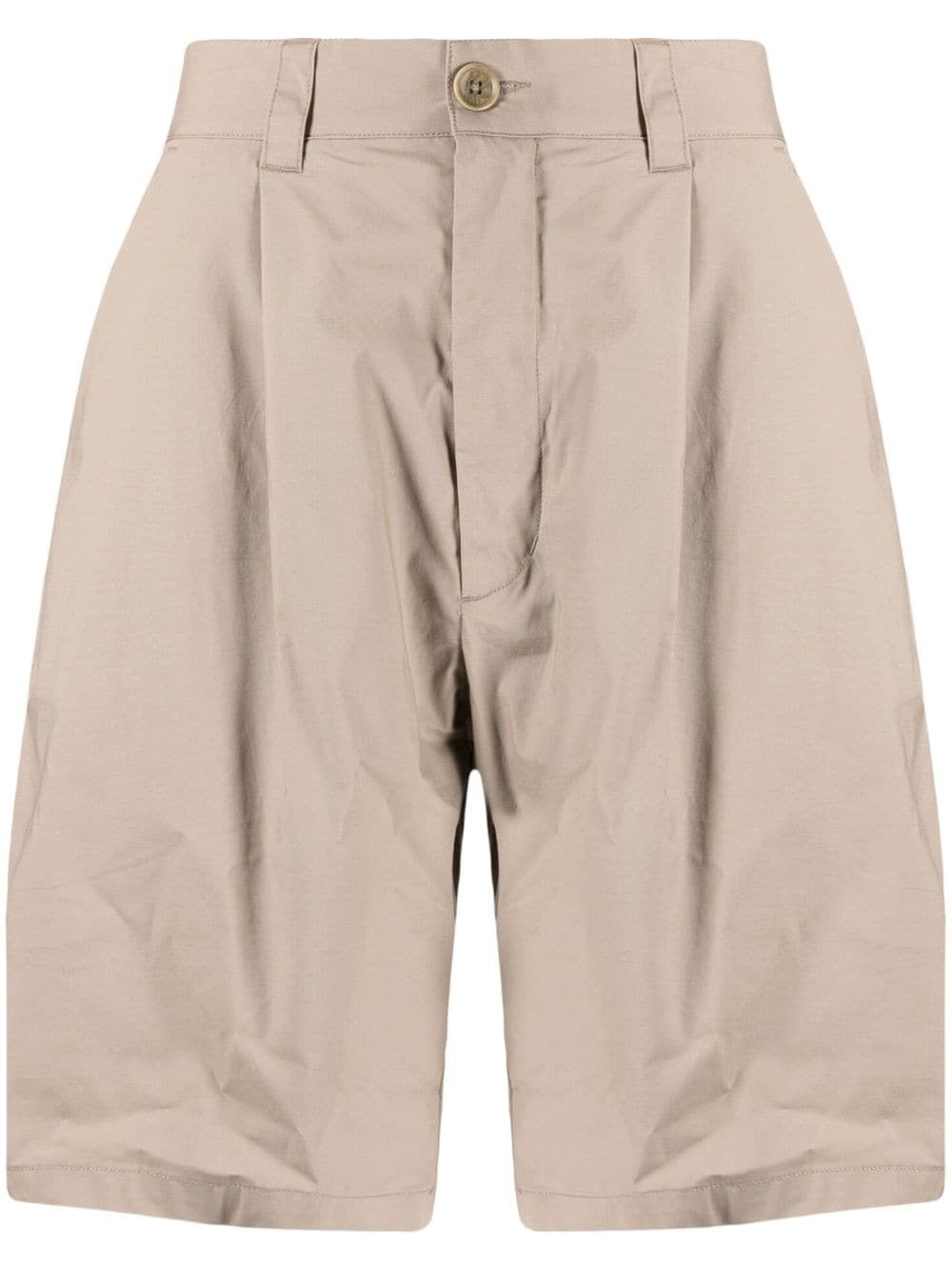 izzue logo-plaque bermuda shorts - Neutrals von izzue