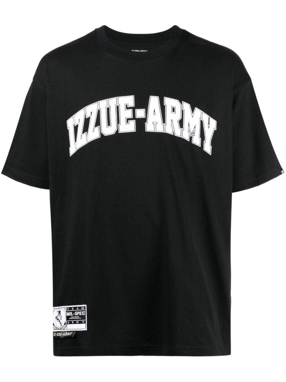 izzue logo-print cotton T-shirt - Black von izzue