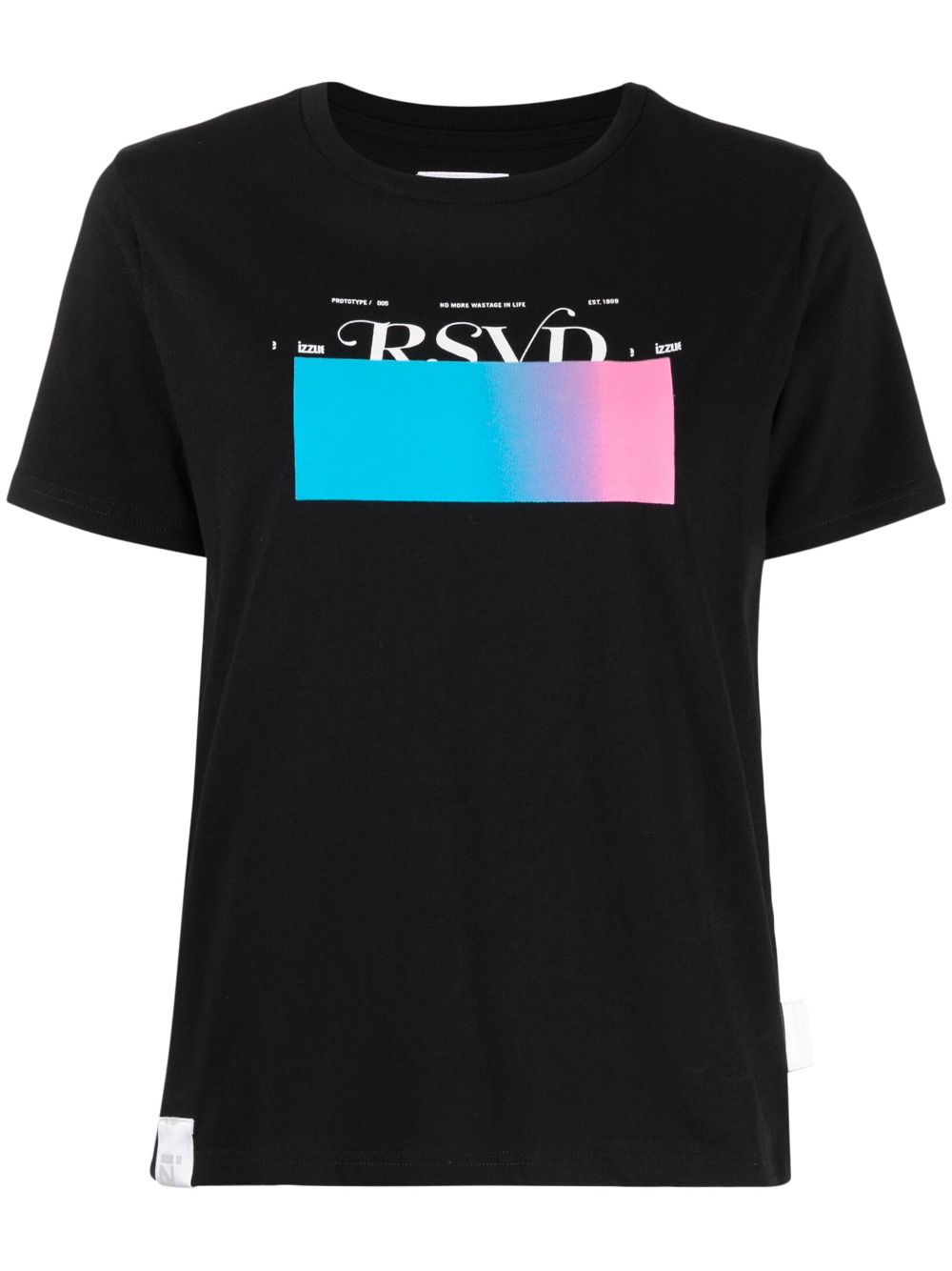 izzue logo-print cotton T-shirt - Black von izzue