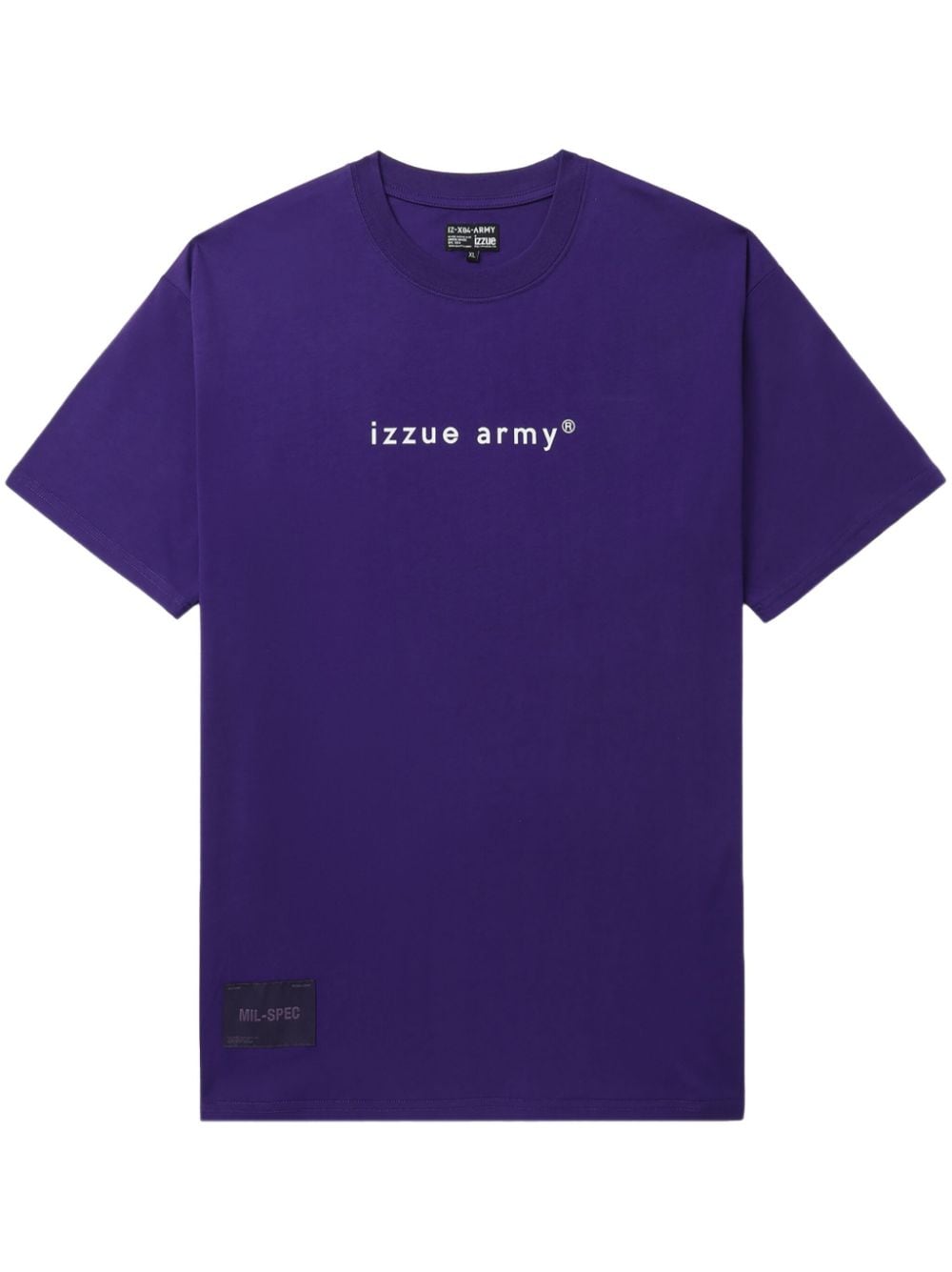izzue logo-print cotton T-shirt - Purple von izzue
