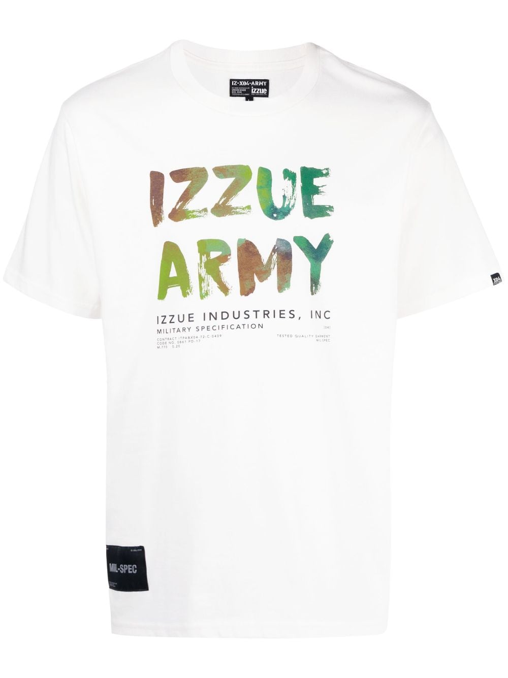 izzue logo-print cotton T-shirt - White von izzue