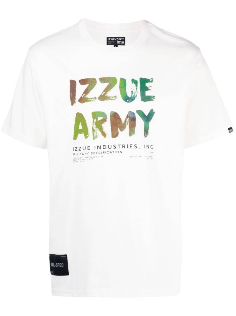 izzue logo-print cotton T-shirt - White von izzue