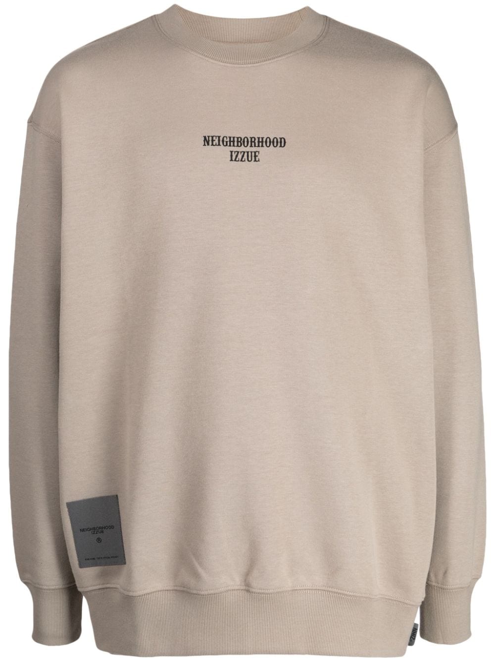 izzue logo-print crew-neck jumper - Grey von izzue