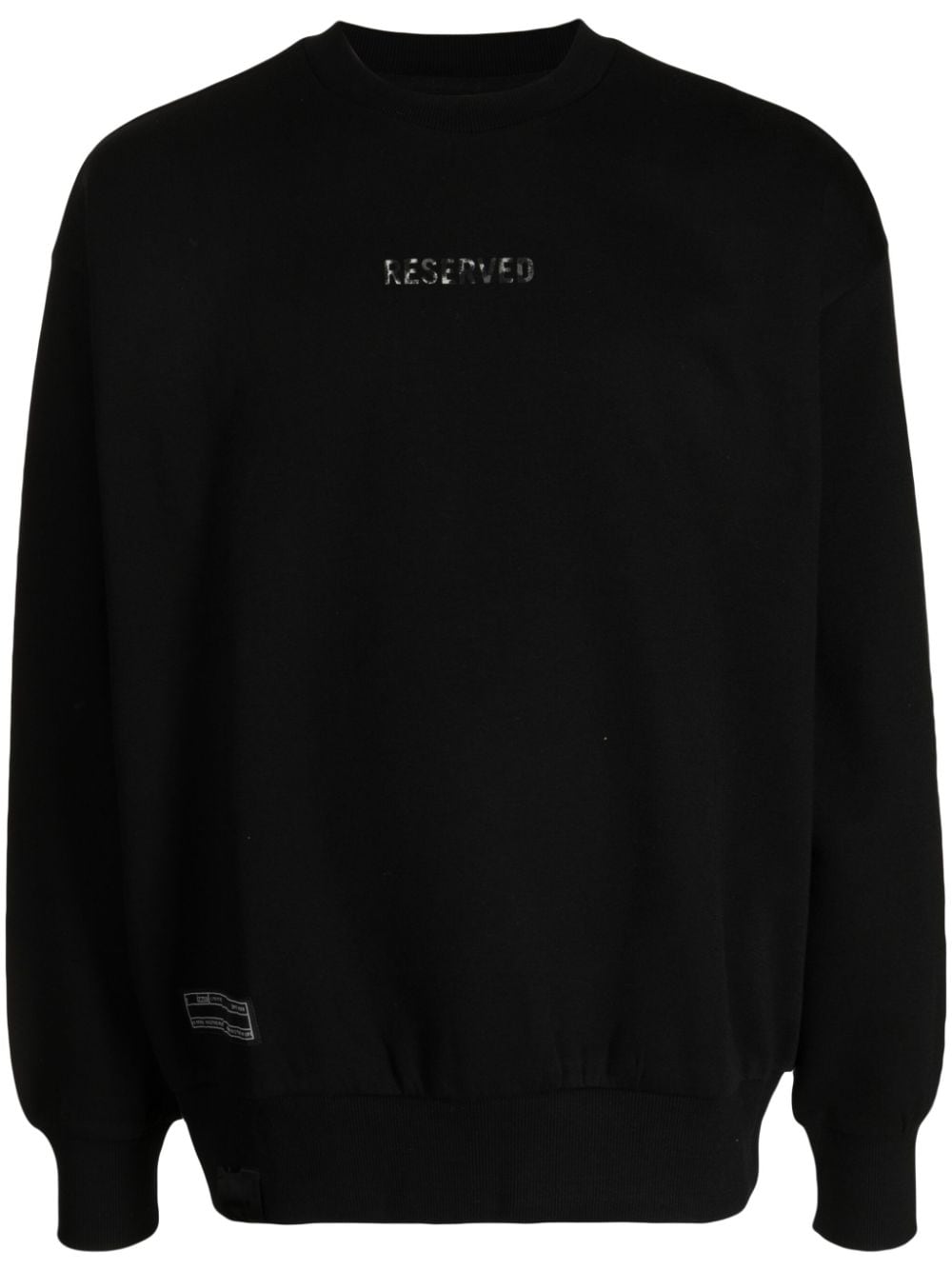 izzue logo-print crew-neck sweatshirt - Black von izzue