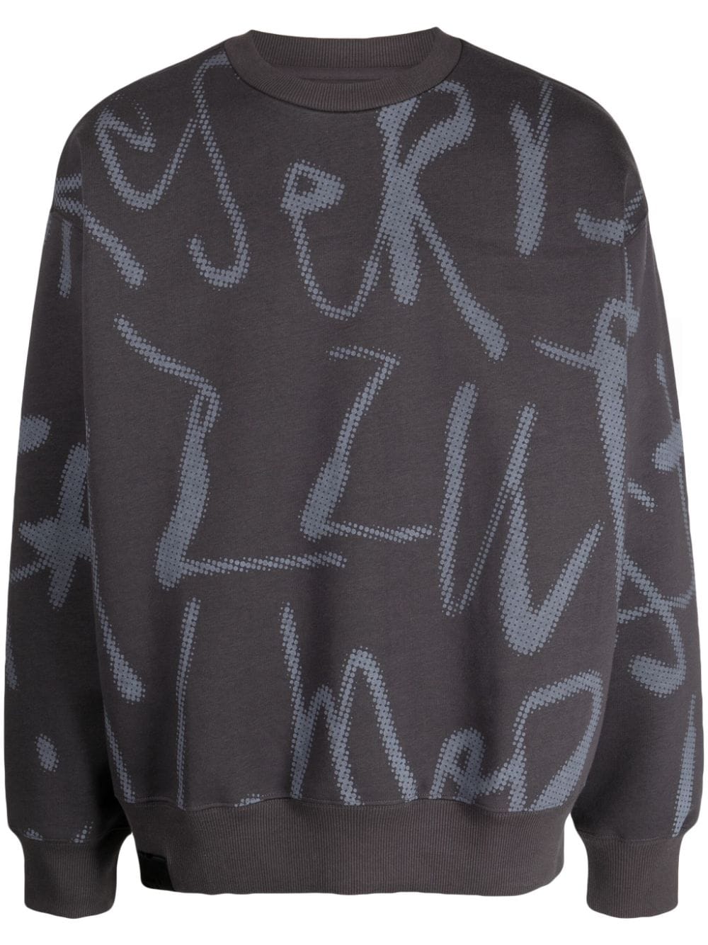 izzue logo-print crew-neck sweatshirt - Grey von izzue