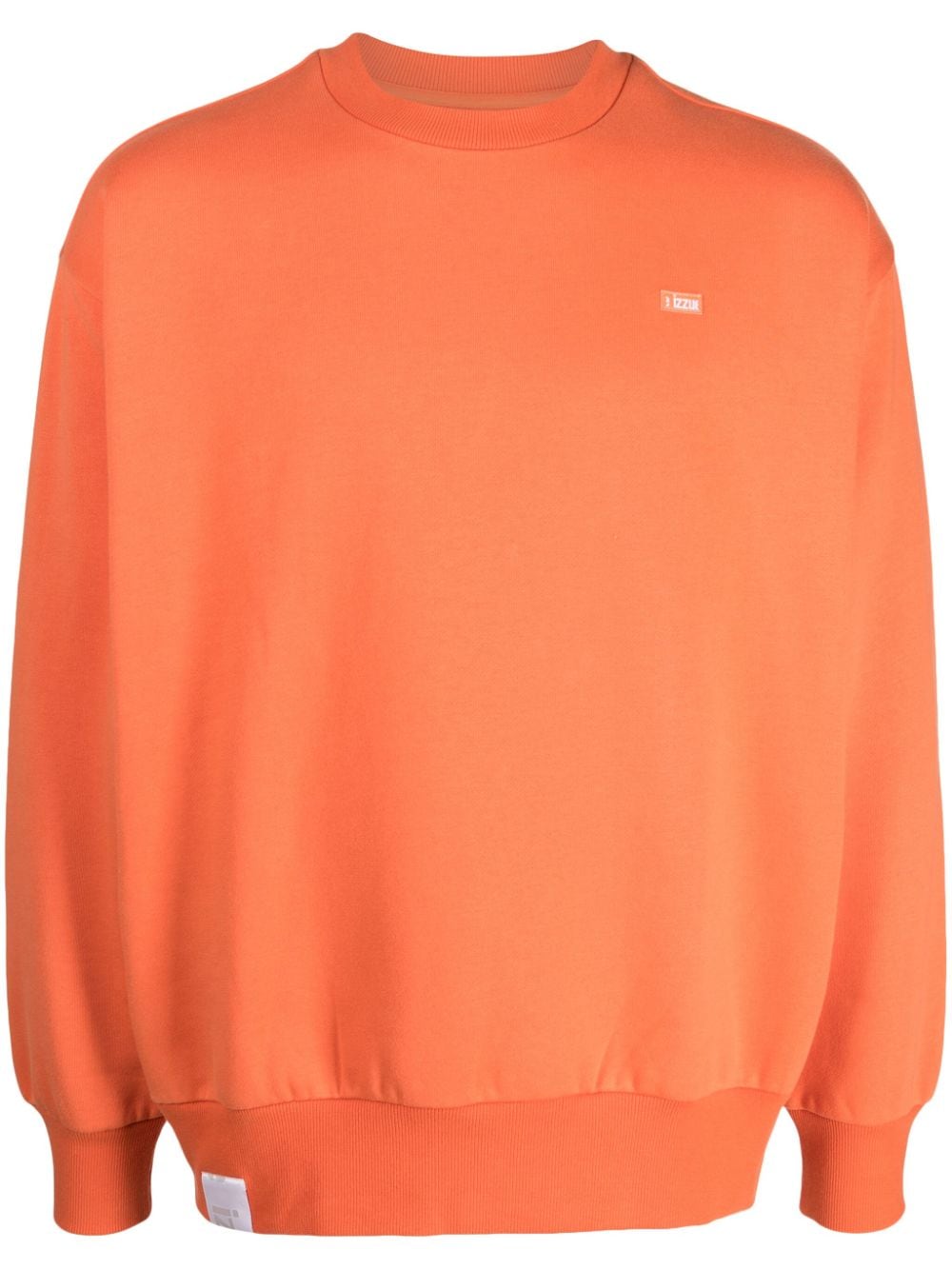 izzue logo-print crew-neck sweatshirt - Orange von izzue