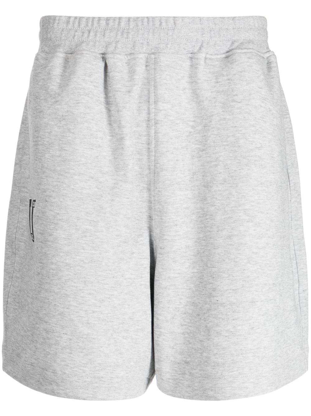 izzue logo-print jersey-fleece shorts - Grey von izzue