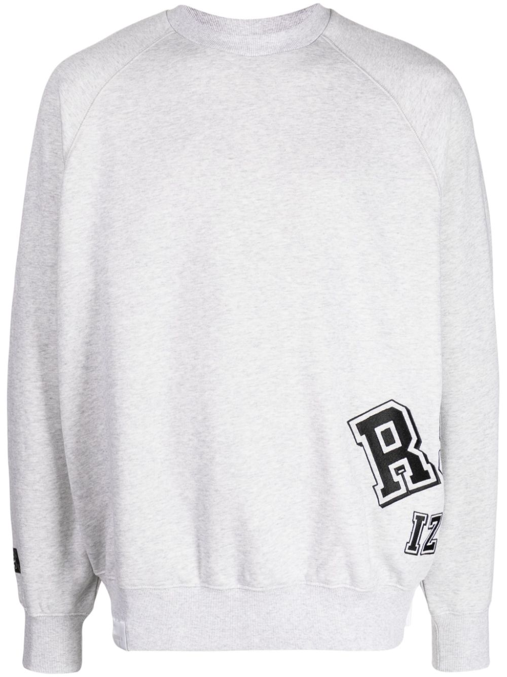 izzue logo-print mélange-effect sweatshirt - Grey von izzue