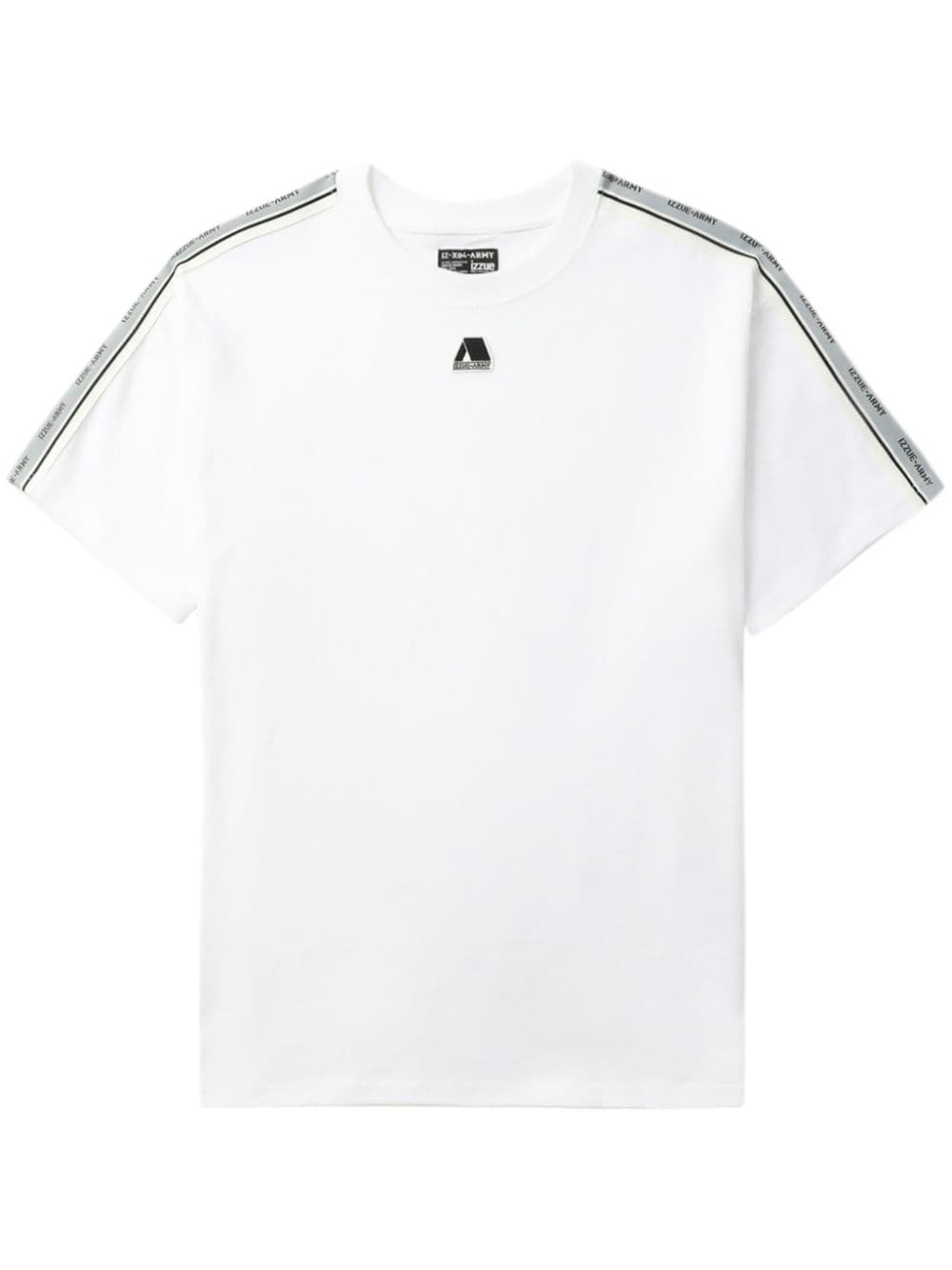 izzue logo-tape cotton T-shirt - White von izzue