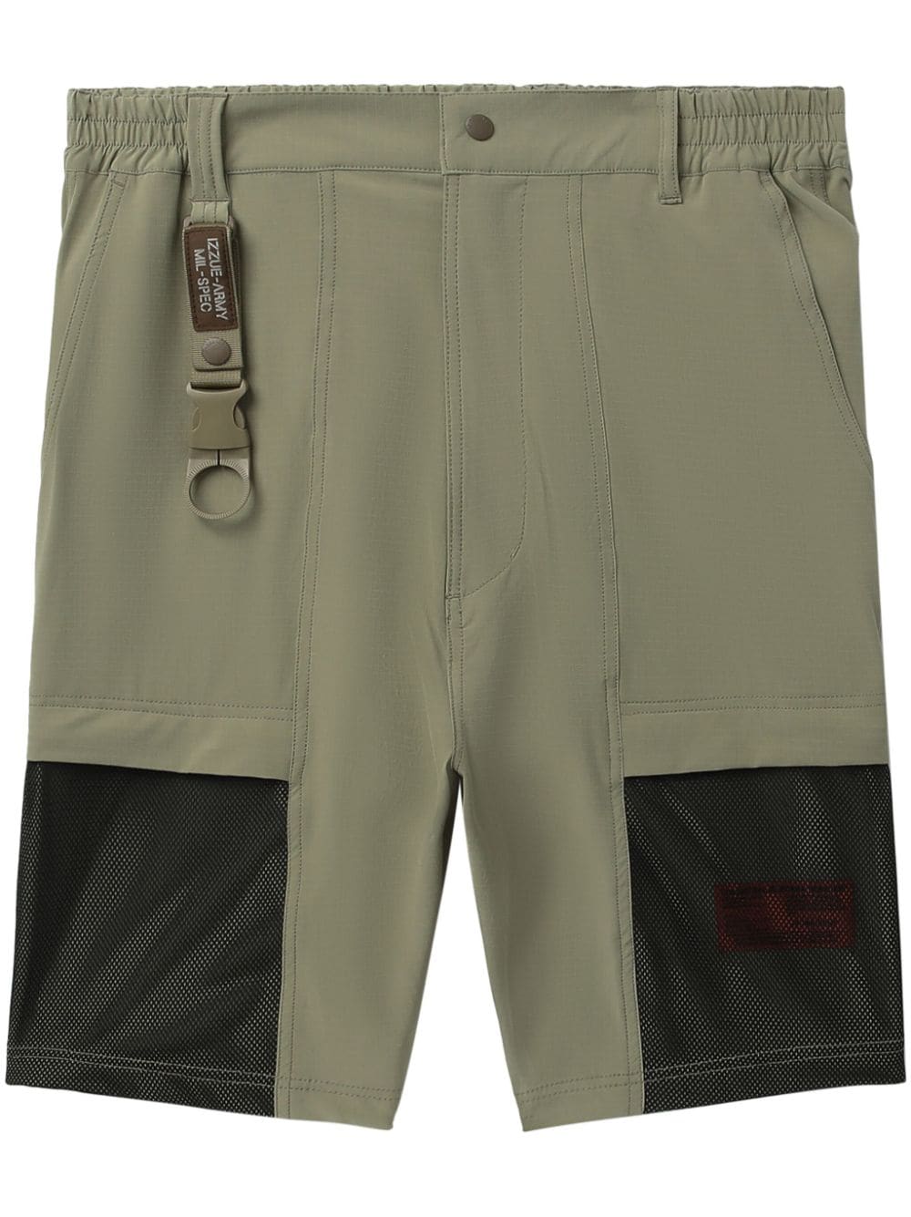 izzue mesh-panelled Bermuda shorts - Green von izzue