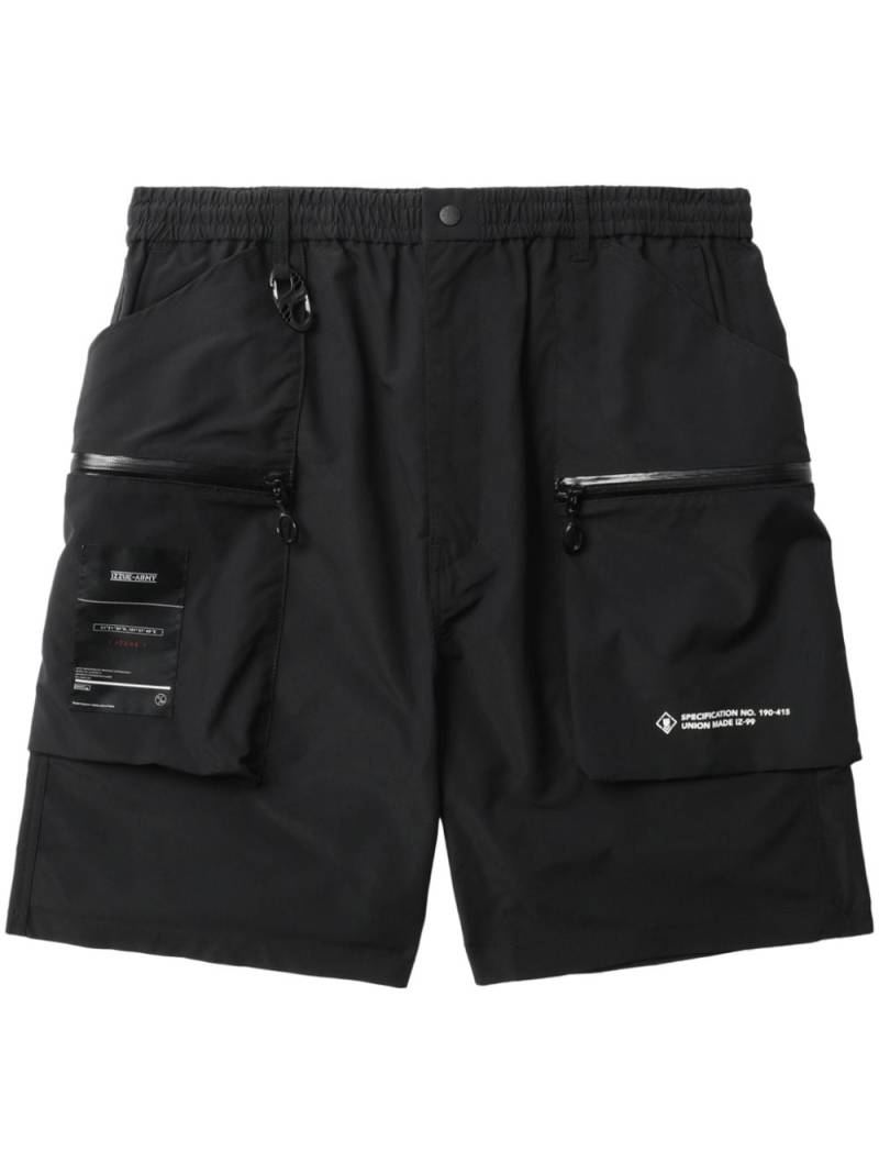 izzue mid-rise cargo shorts - Black von izzue