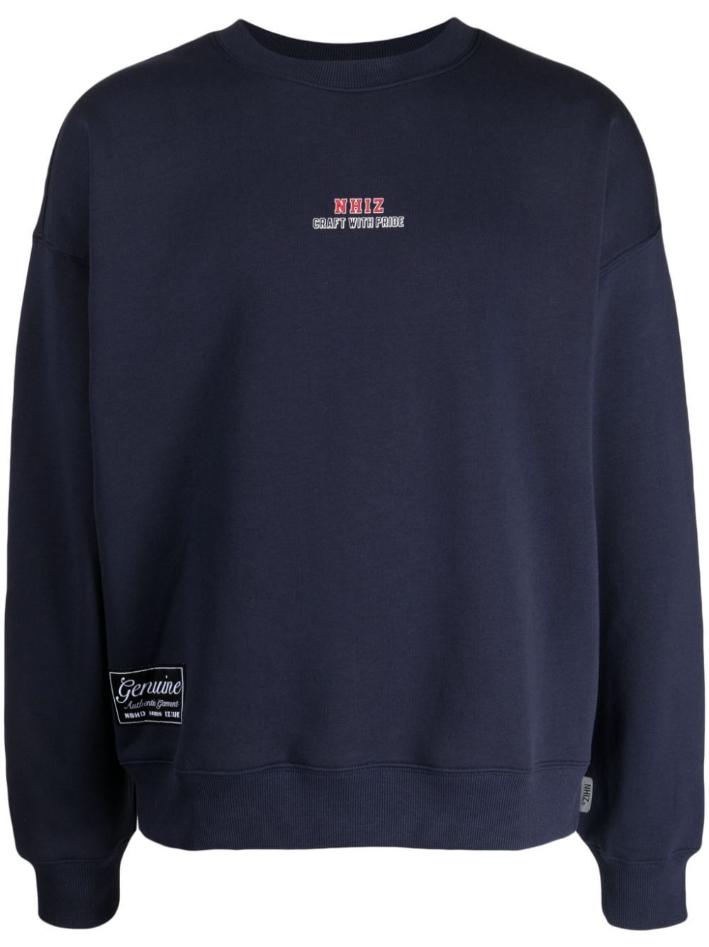 izzue patch-detail fleece sweatshirt - Blue von izzue
