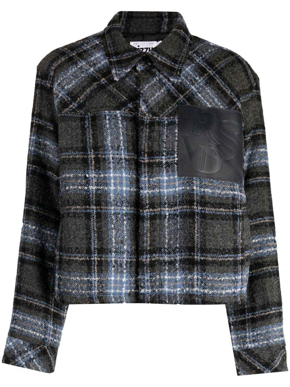 izzue plaid-check pattern shirt jacket - Blue von izzue